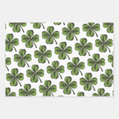 Feuille De Papier Cadeau Lucky Shamrock (Devant 3)
