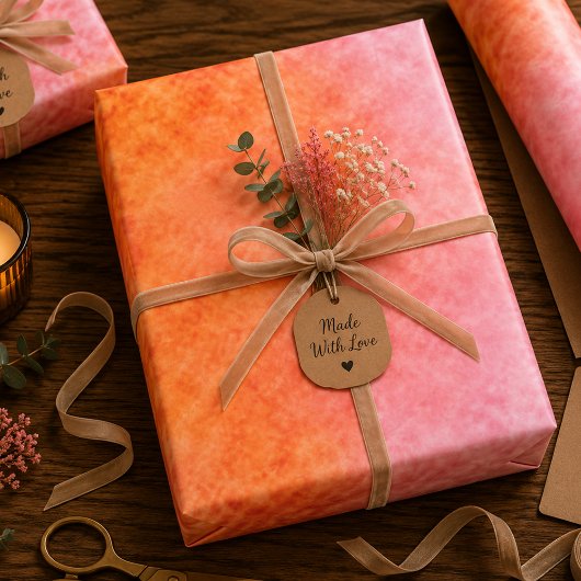 Feuille De Papier Cadeau Lueur de Citrine