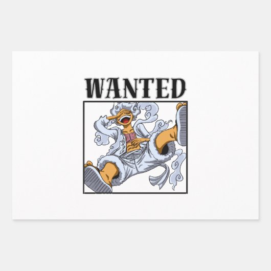 Feuille De Papier Cadeau luffy gear 5 (Devant)