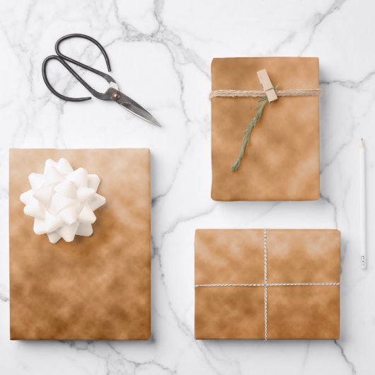 Feuille De Papier Cadeau Lumière en jachère (Recto)