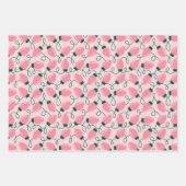 Feuille De Papier Cadeau Lumières de Noël rétro (Devant 2)