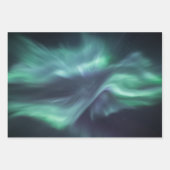 Feuille De Papier Cadeau Lumières du Nord (Devant 3)