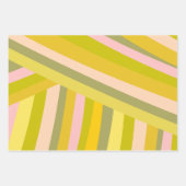 Feuille De Papier Cadeau Lumineuses Grandes Citrus modernes Vert et rose (Devant)