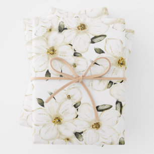 Feuille De Papier Cadeau Luminosité dorée rayonnante