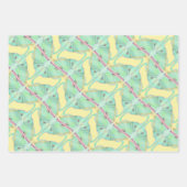 Feuille De Papier Cadeau Luna Moth sur jaune (Devant)