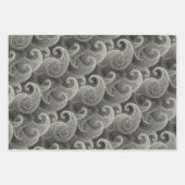 Feuille De Papier Cadeau Luxueux Motifs Paisley (Devant 2)