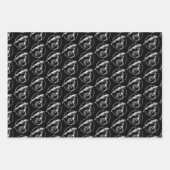 Feuille De Papier Cadeau Lyra rose noir gris (Devant 3)