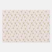 Feuille De Papier Cadeau Lys à main de la Vallée rose pâle printemps (Devant 3)