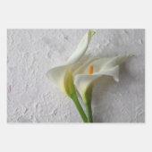 Feuille De Papier Cadeau Lys calla frais (Devant 2)