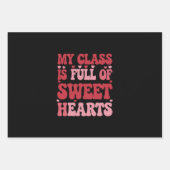 Feuille De Papier Cadeau Ma classe est pleine de coeur Saint-Valentin (Devant)