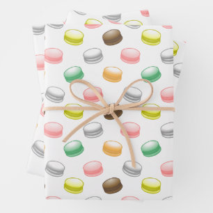 Feuille De Papier Cadeau Macarons Sweet 16 anniversaire