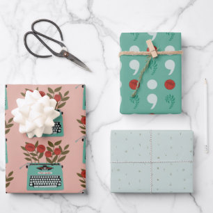 Feuille De Papier Cadeau Machine à écrire vintage