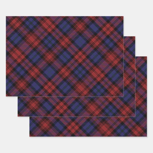 Feuille De Papier Cadeau MacLachlan Tartan Plaid Motif Holiday (Lot)