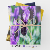 Feuille De Papier Cadeau Macrographie florale citations de motivation (En situation)