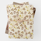 Feuille De Papier Cadeau Mad à propos du café (En situation)