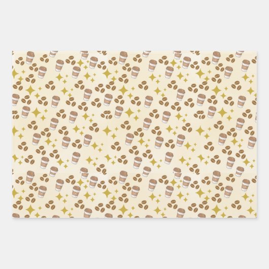 Feuille De Papier Cadeau Mad à propos du café (Devant)