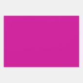 Feuille De Papier Cadeau Magenta Clair Uni (Devant 3)