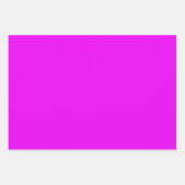 Feuille De Papier Cadeau Magenta lumineux (Devant 3)