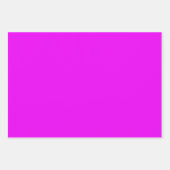 Feuille De Papier Cadeau Magenta lumineux (Devant)