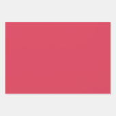 Feuille De Papier Cadeau Magenta Rouge Rose Avec Poisson D'Or Orange Spots (Devant 2)