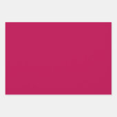 Feuille De Papier Cadeau Magenta solide foncé saturé (Devant 3)