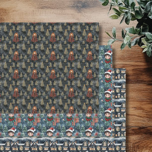 Feuille De Papier Cadeau Magical Wizard School Wrapper Paper