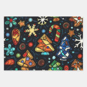 Feuille De Papier Cadeau Magie de Noël (Devant)