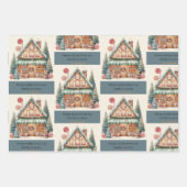 Feuille De Papier Cadeau Magie de Noël scandinave (Devant 2)