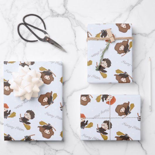 Feuille De Papier Cadeau Magique HARRY POTTER™ et Hogwarts (Recto)