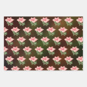 Feuille De Papier Cadeau Magnifique azalée, orange florale (Devant 3)