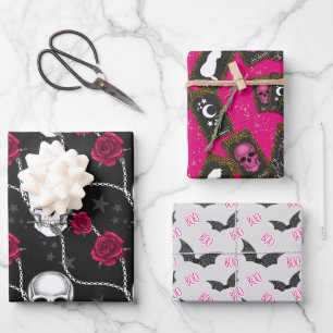 Feuille De Papier Cadeau Magnifique Gothique