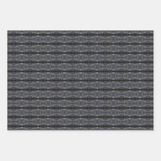 Feuille De Papier Cadeau Magnifique motif d'écorce d'arbre en dentelle noir