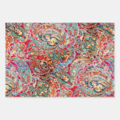 Feuille De Papier Cadeau Mah Jongg Egrets et Paisley (Devant 2)