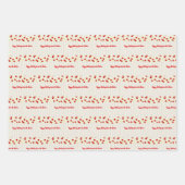 Feuille De Papier Cadeau Maison confortable Noël rustique (Devant 3)