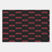 Feuille De Papier Cadeau MAISON DU DRAGON | Dragon rouge (Devant)