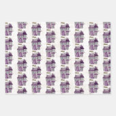 Feuille De Papier Cadeau Maison hantée Halloween 3 pack Enveloppe cadeau (Devant 2)