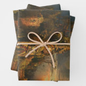 Feuille De Papier Cadeau Maison hantée (par Thomas Moran) (En situation)