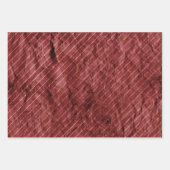 Feuille De Papier Cadeau Maisons de Noël Red Green Gold (Devant 3)