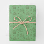 Feuille De Papier Cadeau Maisons Whimsical (En situation)