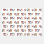 Feuille De Papier Cadeau Maîtrise en sciences de MSN en sciences infirmière (Devant)