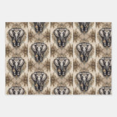 Feuille De Papier Cadeau Majestic Elephant Mandala (Devant 3)