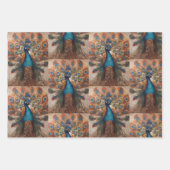 Feuille De Papier Cadeau Majestic Splendor Le Boho Peacock Wrappaper (Devant 2)