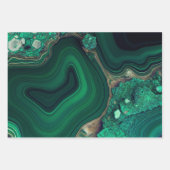 Feuille De Papier Cadeau Malachite Cu6CO3(OH)2 (Devant 2)