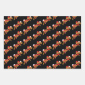 Feuille De Papier Cadeau Maman Papa Red Hearts Tattoo (Devant)