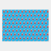 Feuille De Papier Cadeau Manatee Père Noël Outfit Animal Novelty Noël (Devant)