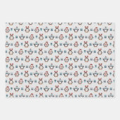 Feuille De Papier Cadeau Manchots mignons (Devant 2)