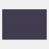 Feuille De Papier Cadeau Mandala Navy et Carré d'or (Devant 2)