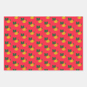 Feuille De Papier Cadeau Mango de Noël Cute Kawaii (Devant 3)