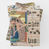 Feuille De Papier Cadeau Manuscrit éclairé (En situation)