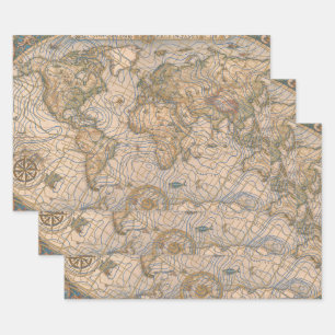 Feuille De Papier Cadeau Mappa Mundi